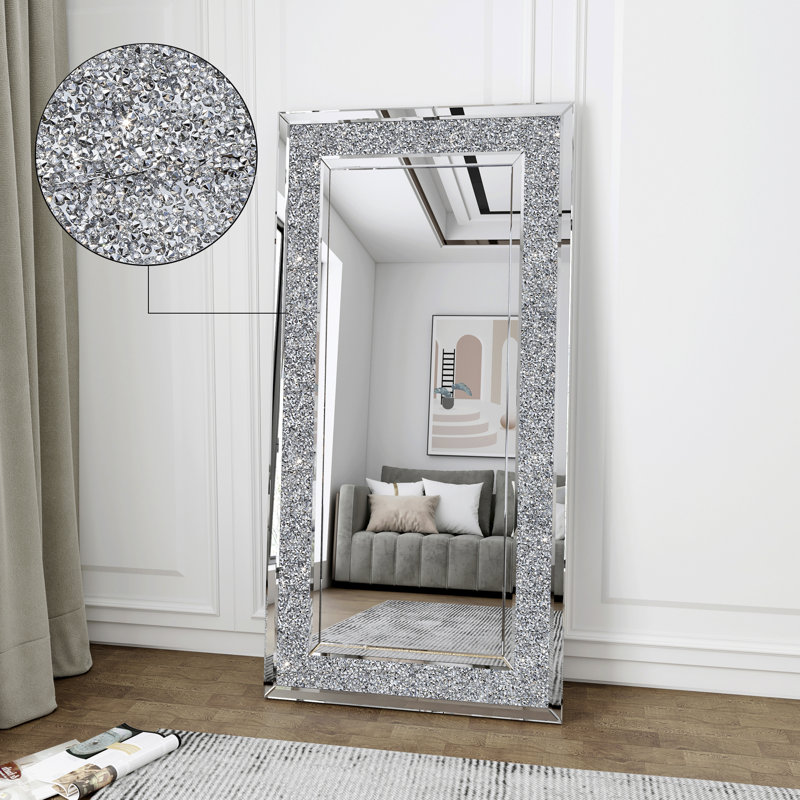 Everly Quinn Casmer Rectangle Glass Full Length Mirror & Reviews Wayfair